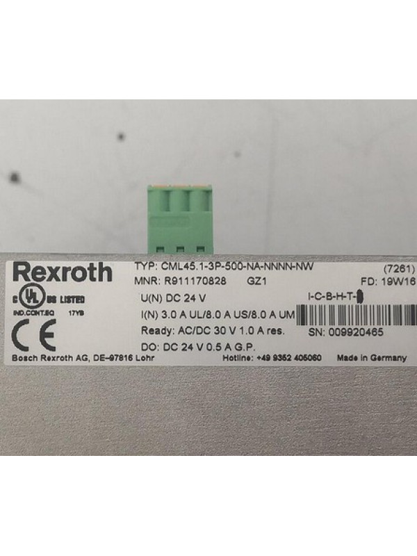 Контроллер Rexroth Bosch R911170828 CML45.1-3P-500-NA-NNNN-NW