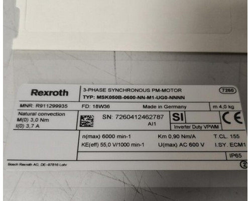Контроллер Rexroth Bosch R911299935 MSK050B-0600-NN-M1-UG0-NNNN