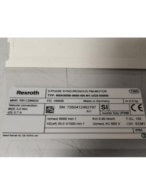 Контроллер Rexroth Bosch R911299935 MSK050B-0600-NN-M1-UG0-NNNN