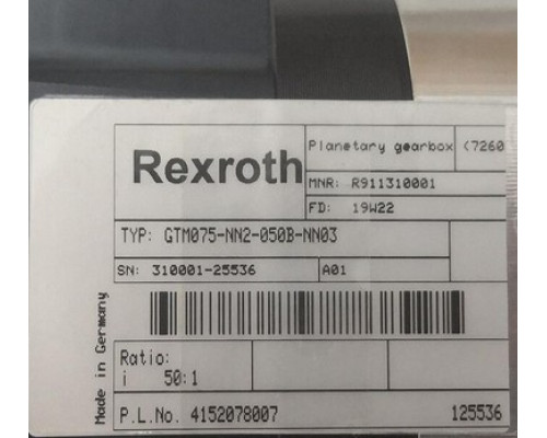 Контроллер Rexroth Bosch R911310001 GTM075-NN2-050B-NN03