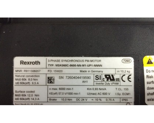 Контроллер Rexroth Bosch R911306057 MSK060C-0600-NN-M1-UP1-NNNN